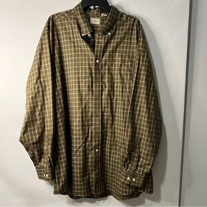 L.L. Bean Button up shirt Green size XXL tall